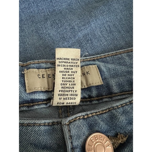 Celebrity Pink Jean Girls Sz 14 Unicorn Embroidery Pink Mid Rise Girlfriend New - Picture 12 of 16